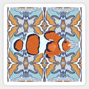 Abstract Clownfish Sticker